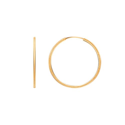 Золотые серьги конго АТОЛЛ 20772-40а-1