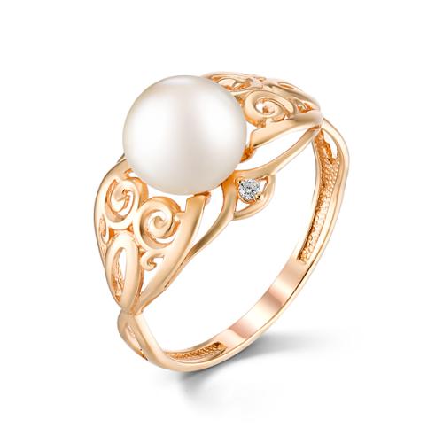 Золотое кольцо с жемчугом DEFLEUR 21131A1