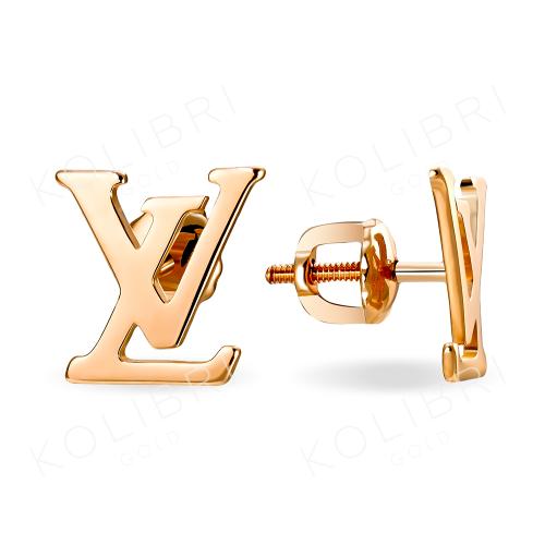 Золотые серьги пусеты-гвоздики АТОЛЛ 21254