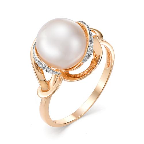 Золотое кольцо с жемчугом DEFLEUR 21419A1