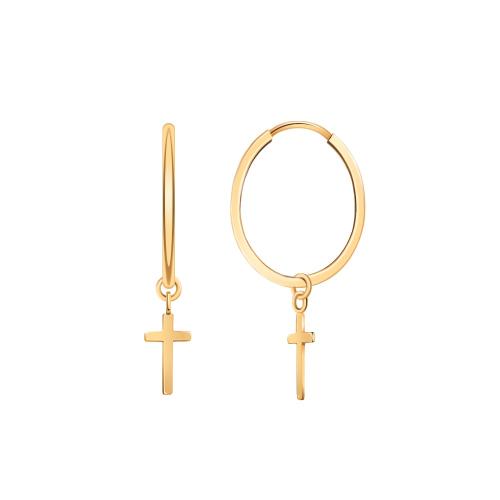 Золотые серьги конго АТОЛЛ 22036-25 Золотые серьги конго АТОЛЛ 22036-25