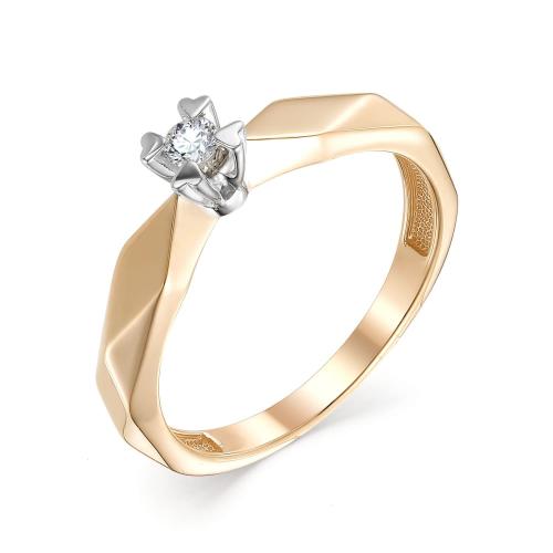 Золотое помолвочное кольцо с бриллиантом BRILLIANT STYLE 3085-110