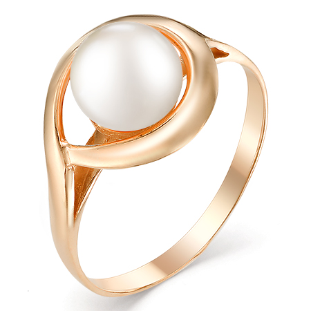 Золотое кольцо с жемчугом DEFLEUR 31141A1