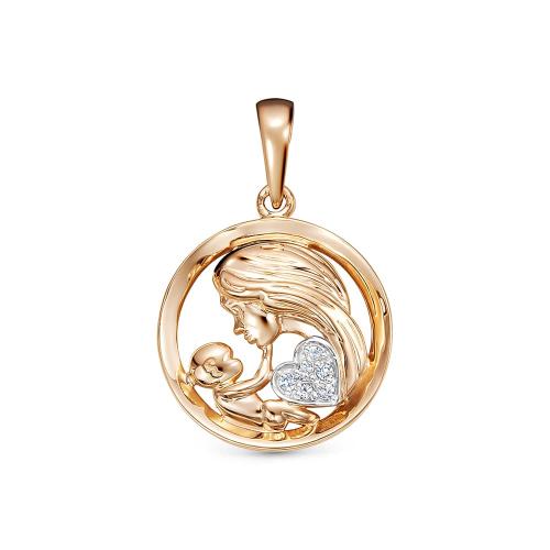 Золотая подвеска с бриллиантом VESNA 31292-151-01-00