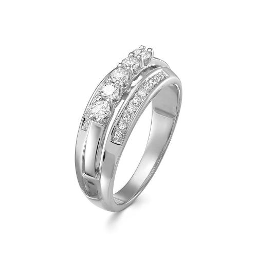 Кольцо из белого золота с бриллиантом ЛЕТО 316-1200