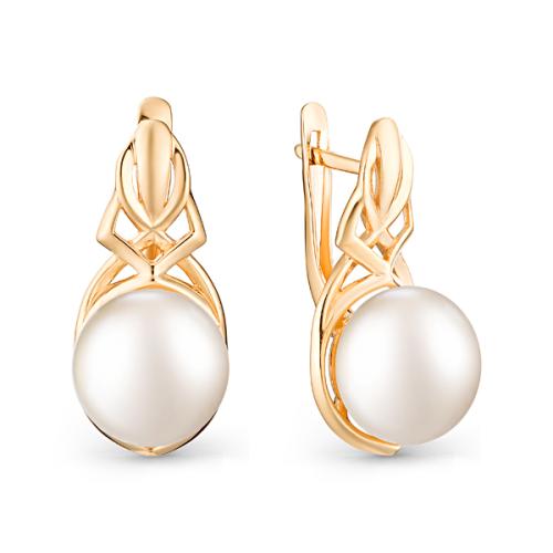 Золотые серьги с жемчугом DEFLEUR 32210A1