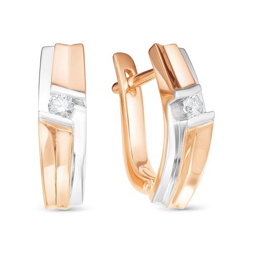 Золотые серьги с бриллиантом BRILLIANT STYLE 3231-210