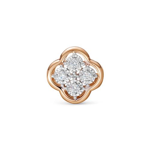 Золотая подвеска с бриллиантом VESNA 32333-159-00-00