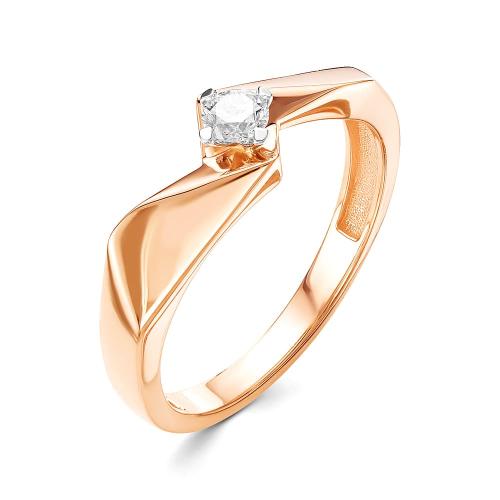 Золотое кольцо с бриллиантом BRILLIANT STYLE 3260-110