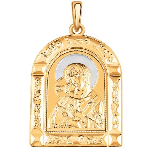 Золотая подвеска икона АТОЛЛ 3261