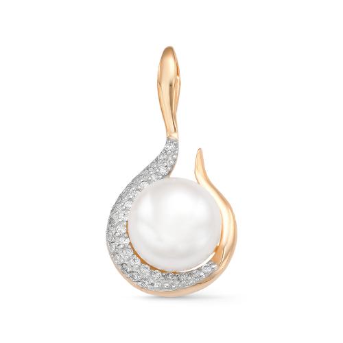 Золотая подвеска с жемчугом DEFLEUR 33059A1