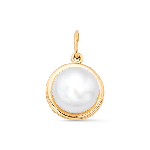 Золотая подвеска с жемчугом DEFLEUR 33309A1