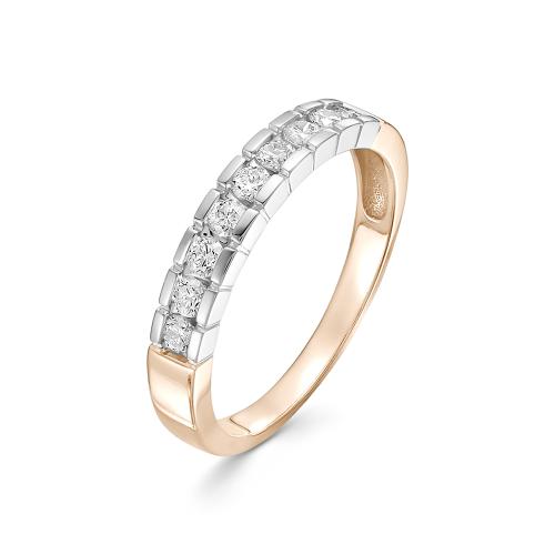 Золотое кольцо дорожка с бриллиантом ЛЕТО 335-1100