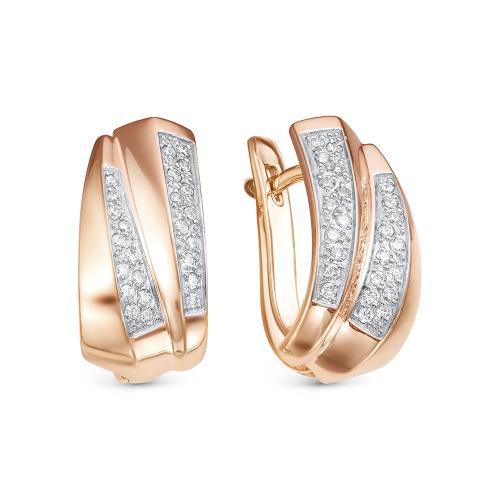 Золотые серьги с бриллиантом BRILLIANT STYLE 3457-210