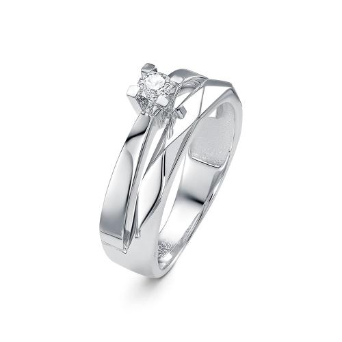 Кольцо из белого золота с бриллиантом BRILLIANT STYLE 3586-11001