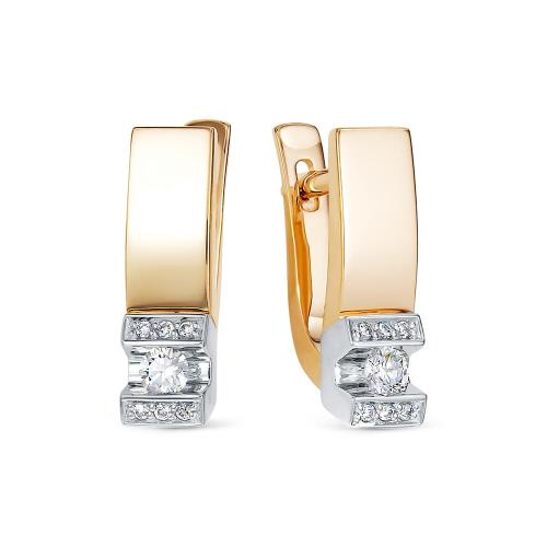 Золотые серьги с бриллиантом BRILLIANT STYLE 3816-210