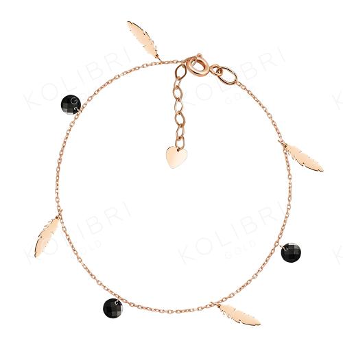 Золотой браслет с фианитом ДАРИНА 4100506