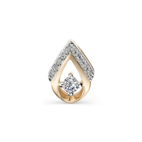 Золотая подвеска с бриллиантом BRILLIANT STYLE 441-310 Золотая подвеска с бриллиантом BRILLIANT STYLE 441-310