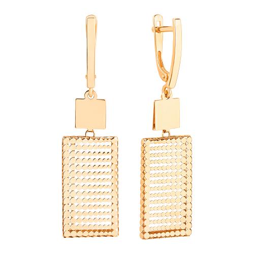 Золотые длинные серьги ДИНАСТИЯ 500292-1000