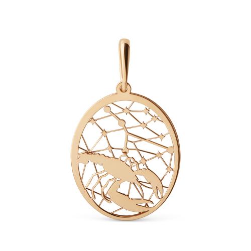 Золотая подвеска знак зодиака ДИНАСТИЯ 501538-1000