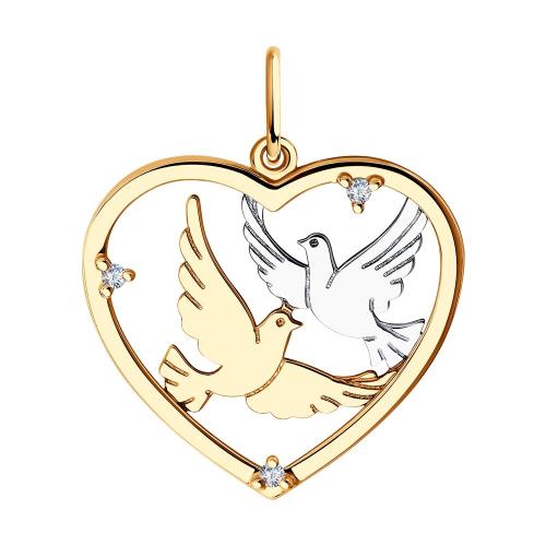 Золотая подвеска SOKOLOV 51-130-00874-1