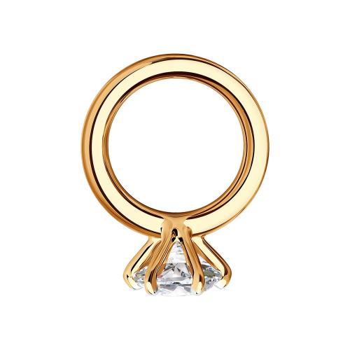 Золотая подвеска с фианитом SOKOLOV 51-130-01236-1