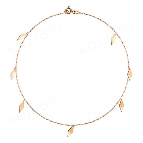 Золотой браслет на ногу ДАРИНА 6н00032