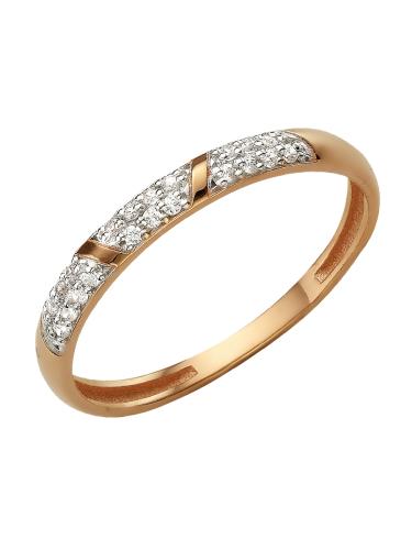 Золотое кольцо дорожка с фианитом СОРОКИН 70194000