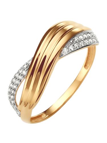 Золотое кольцо с фианитом СОРОКИН 70217200