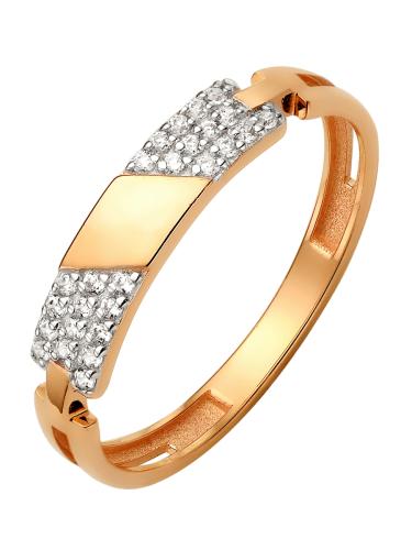 Золотое кольцо дорожка с фианитом СОРОКИН 70232300