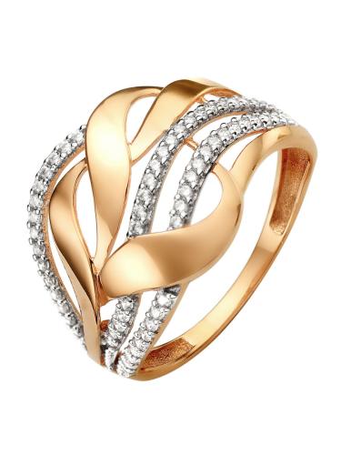 Золотое кольцо с фианитом СОРОКИН 70254500