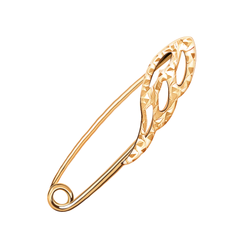 Золотая брошь булавка АТОЛЛ 7205А