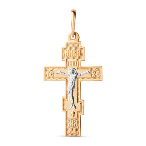 Золотая подвеска крест ДИНАСТИЯ 800767-1002