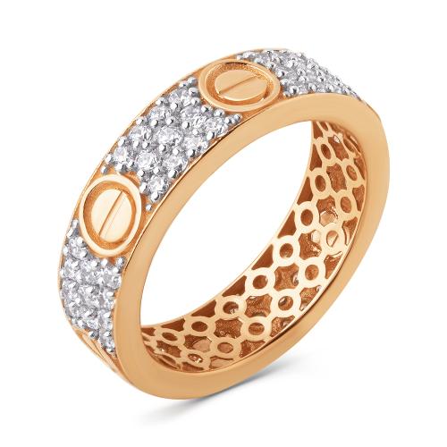 Золотое кольцо дорожка с фианитом ДИНАСТИЯ 902011-1102