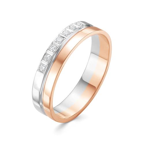 Золотое кольцо дорожка с бриллиантом BRILLIANT STYLE 942-110