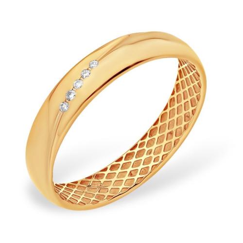 Золотое кольцо дорожка с бриллиантом ЕФРЕМОВ К13110660