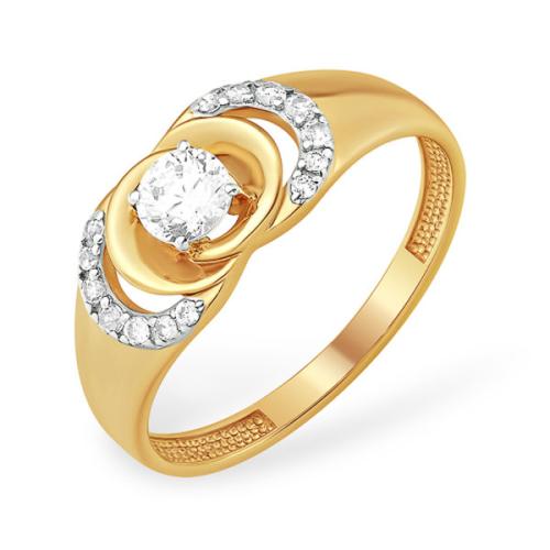 Золотое кольцо с фианитом ЕФРЕМОВ К13210065