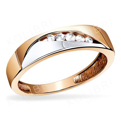 Золотое кольцо с фианитом АТОЛЛ К6225 Золотое кольцо с фианитом АТОЛЛ К6225