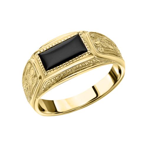 Мужская печатка из золота с фианитом МАРШАЛ КМ-144_з