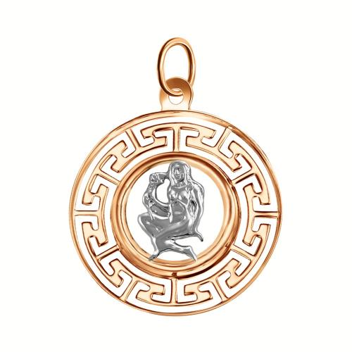 Золотая подвеска знак зодиака ГОЛДЕН ГЛОБ КрБВП_дев1