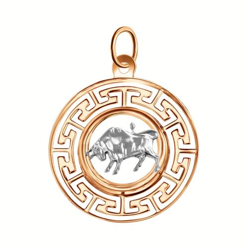 Золотая подвеска знак зодиака ГОЛДЕН ГЛОБ КрБВП_тел1