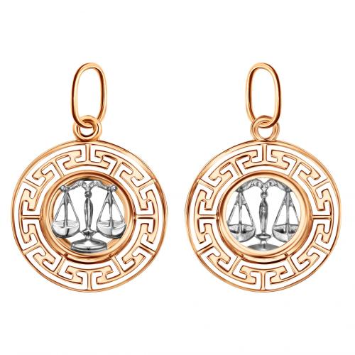 Золотая подвеска знак зодиака ГОЛДЕН ГЛОБ КрСВПвес