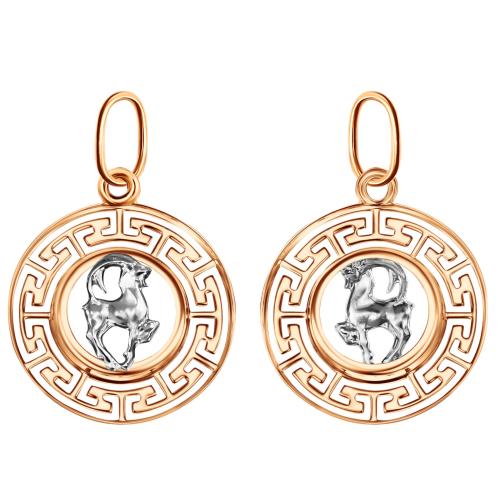 Золотая подвеска знак зодиака ГОЛДЕН ГЛОБ КрСВПкоз