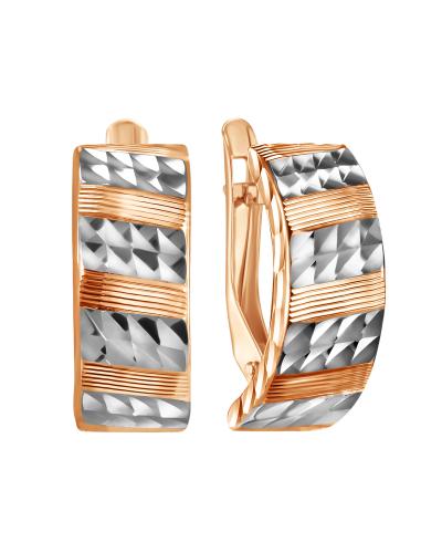 Золотые серьги ГОЛДЕН ГЛОБ Срг02-01