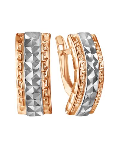 Золотые серьги ГОЛДЕН ГЛОБ Срг03-04