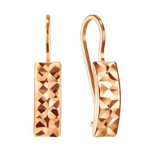 Золотые серьги ГОЛДЕН ГЛОБ Срг19-03