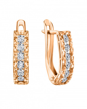 Золотые серьги ГОЛДЕН ГЛОБ СргЛ57_бцФ