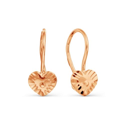 Золотые серьги KARATOV Т100627839