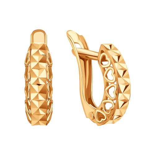 Золотые серьги KARATOV Т10062В687