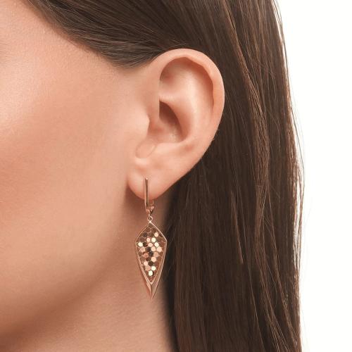 Золотые длинные серьги KARATOV Т10062Е243